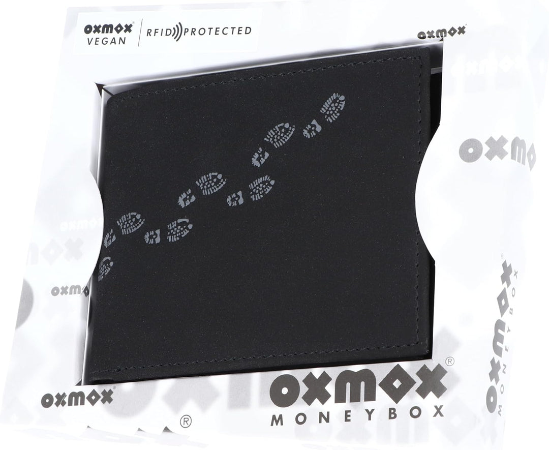 Oxmox Geldbörse Herren/Portemonnaie Damen | Wallet mit RFID Schutz | New Cryptan (Vegan) | 5 Kreditk