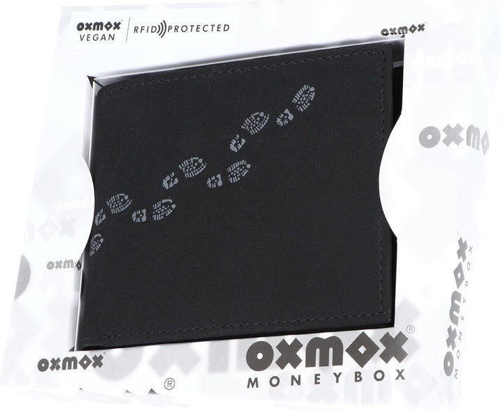 Oxmox Geldbörse Herren/Portemonnaie Damen | Wallet mit RFID Schutz | New Cryptan (Vegan) | 5 Kreditk