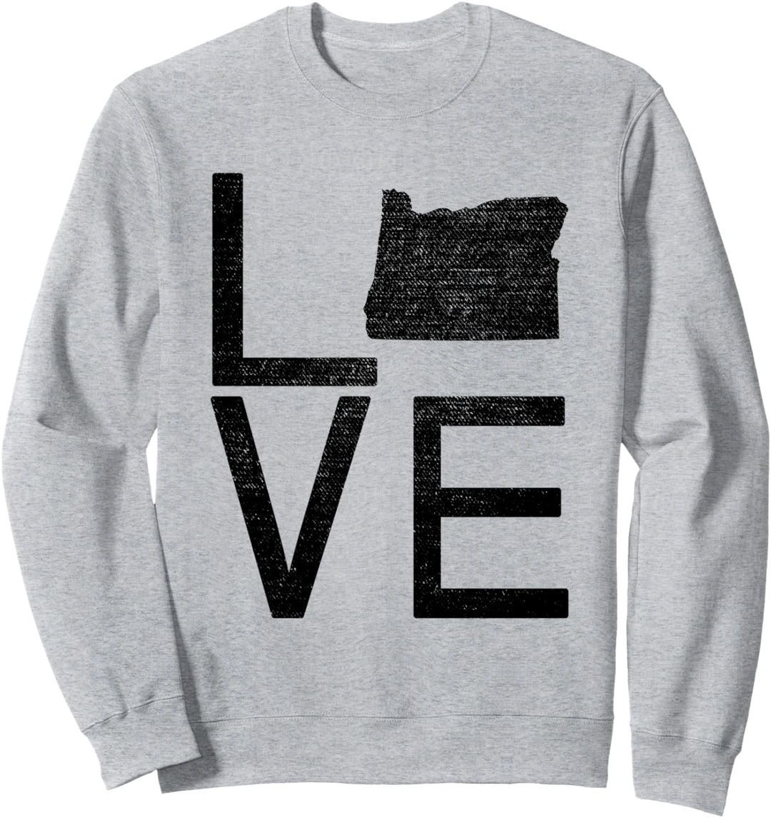 Stolze USA Fan-Staat - Oregon LIEBE Karte Oregon Sweatshirt