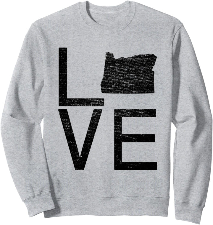 Stolze USA Fan-Staat - Oregon LIEBE Karte Oregon Sweatshirt
