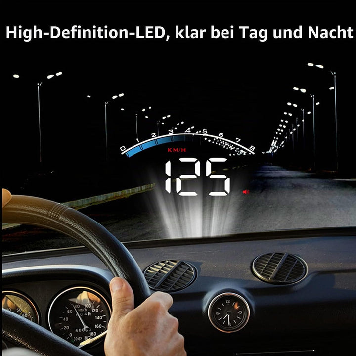 Universelles Auto-Head-Up-Display High Definition HUD Windschutzscheibenprojektor Überdrehzahl-Siche