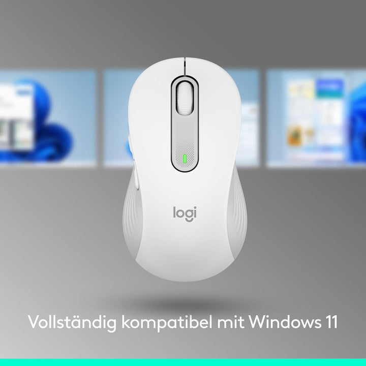 Logitech Signature M650 L Kabellose Maus - für grosse Hände, Leise Klicks, Anpassbare Seitentasten,