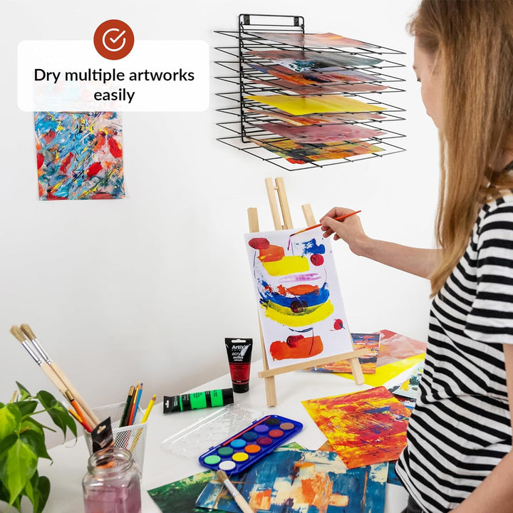 ODOXIA BILDER TROCKENGESTELL zur WANDMONTAGE mit Schrauben für Klassenzimmer | Hängendes Kleines Kun