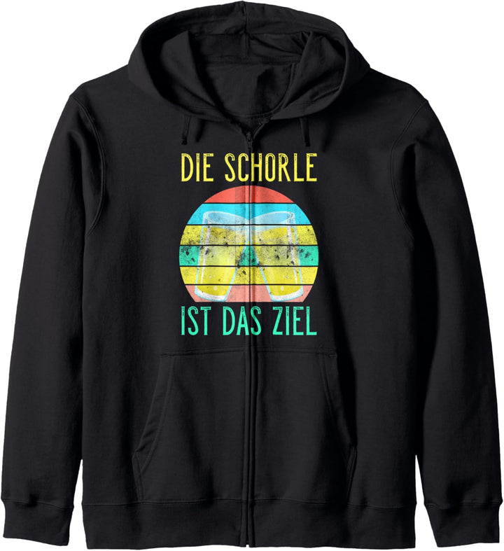 DIE SCHORLE IST DAS ZIEL Pfälzer Weinschorle Weinwanderung Kapuzenjacke