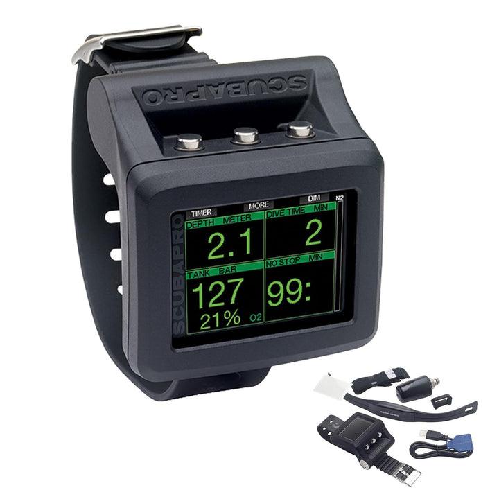 SCUBAPRO Galileo 2 mit LED-Sender und HR-Brustgurt Tauchcomputer