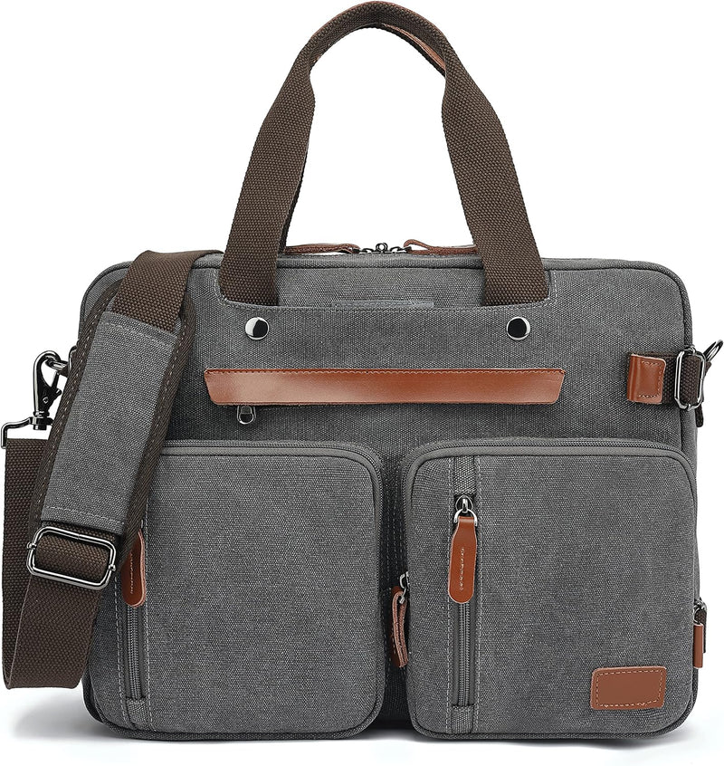 CoolBELL umwandelbar Laptoptasche 17 Zoll Aktentasche Messenger Bag Umhängetasche Business Backpack