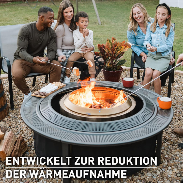 Solo Stove Surround Feuerstellentisch mit Hitzeschutz, Klein | Erhöhung und Aufbewahrung für Ranger