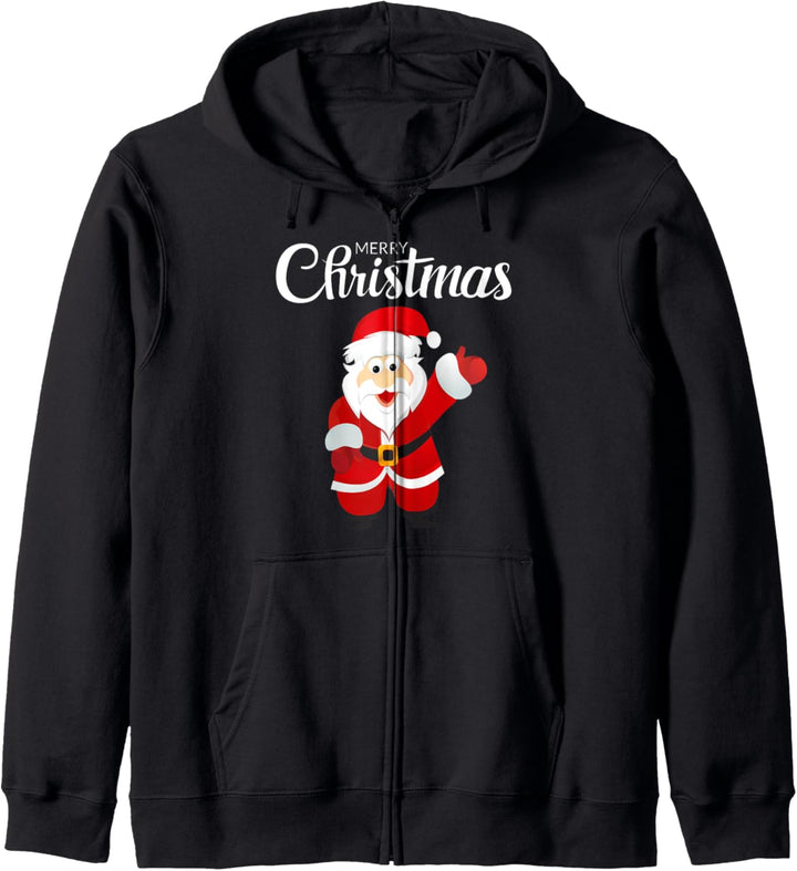 Merry Christmas mit Weihnachtsmann Kapuzenjacke