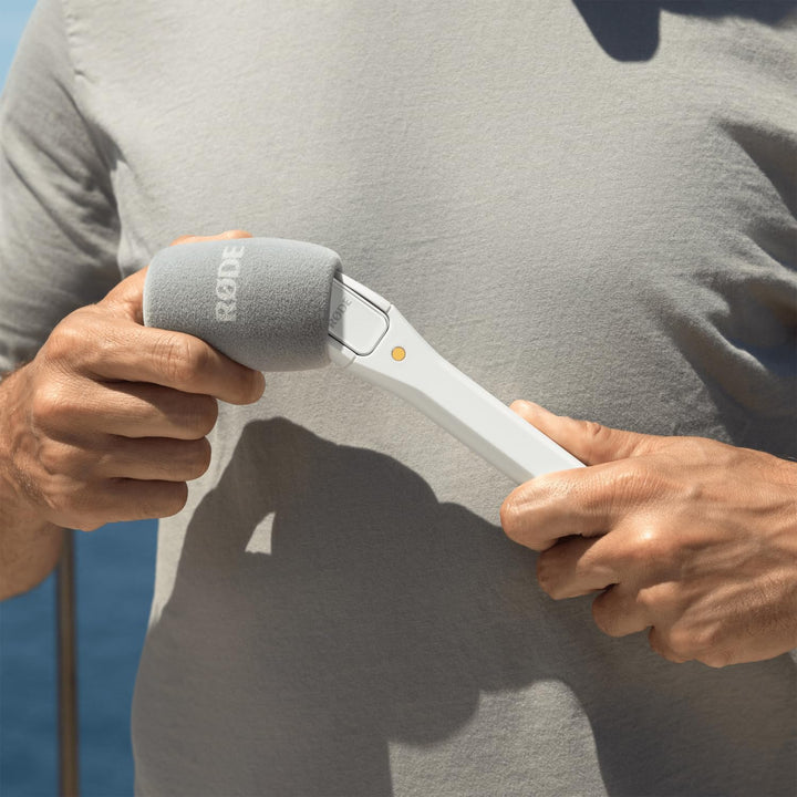 Rode Interview Micro Handadapter für Wireless Micro Mikrofon-System Weiss mit keepdrum Mikrofasertuc