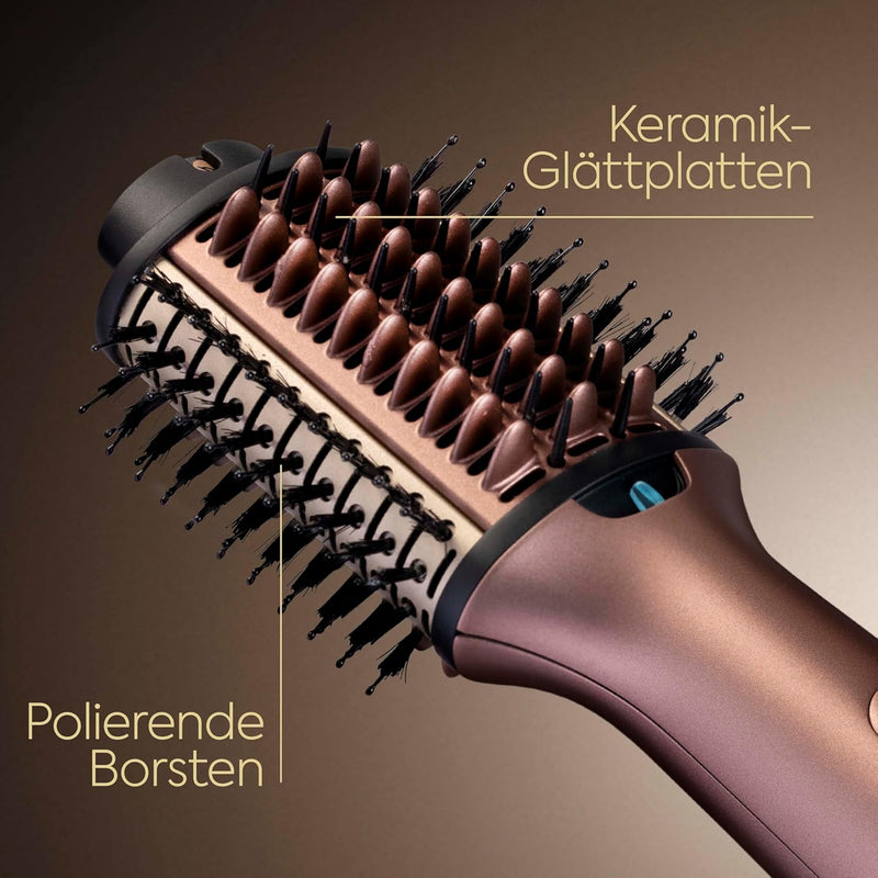 BaByliss Air Power Volume, Warmluftbürste und Heizbürste in einem, Anti-Frizz Ionen Technologie, Lan
