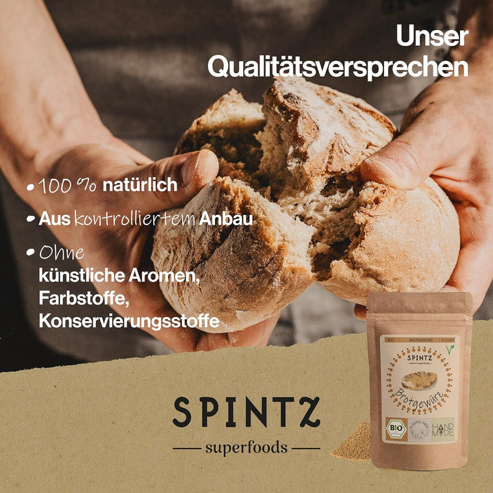 SPINTZ® | Bio Brotgewürz 1000g | Gewürz für Brot Backmischung | Brot Gewürzmischung | 100% natürlich