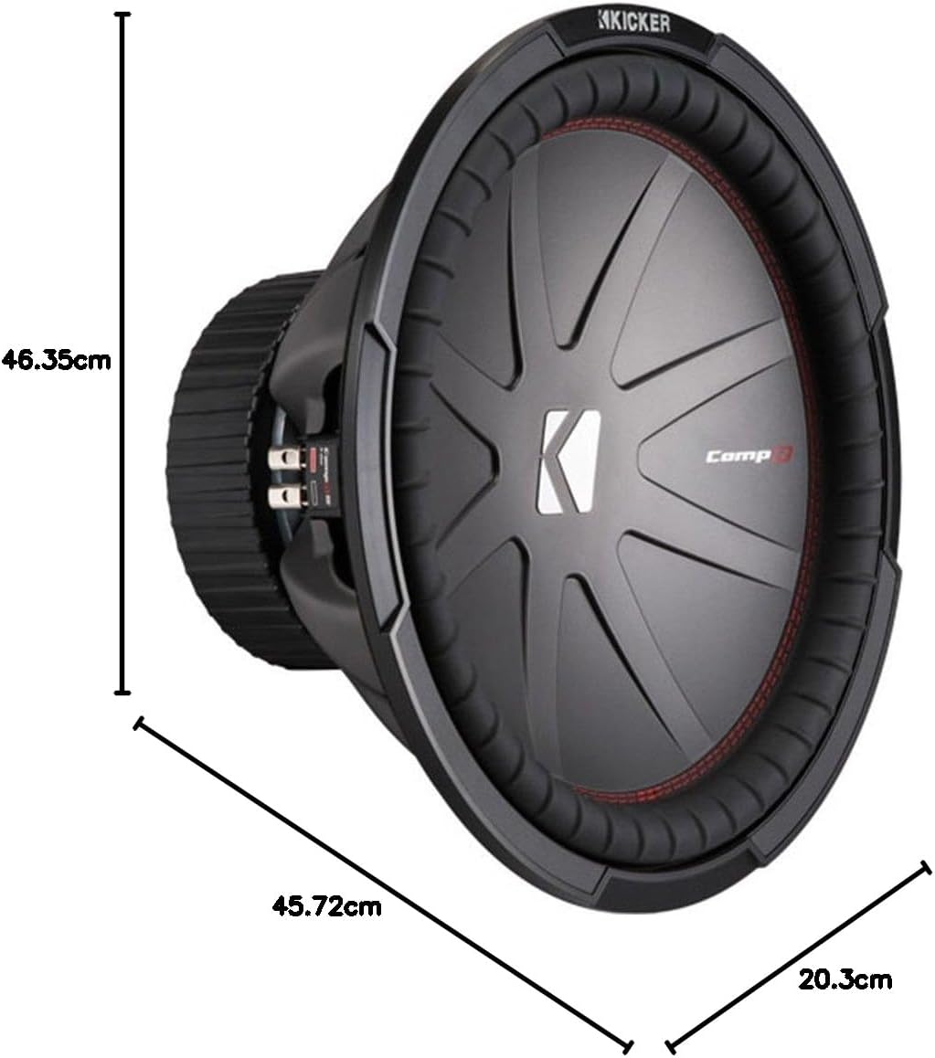 KICKER 43CWR154 15 Zoll Woofer CompR154 Schwarz