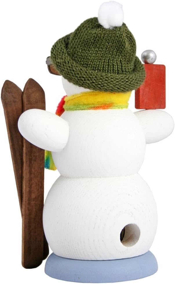 Rauchmann/Räucherfigur aus Holz - Schneemann Apre´s Ski - ca. 13 cm - Made in Germany, Apre´s S
