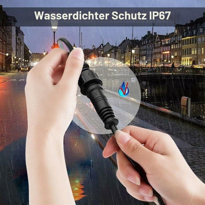 Arotelicht 5 pcs Set 1M 2Pin Verlängerungskabel für einfarbige LED Leuchten,IP67 wasserdicht Verläng