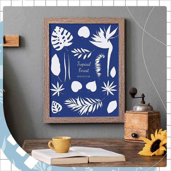 berjalan 50 Blatt Solarpapier Cyanotype A4 A5 A6 Zeichenpapier Solar Sensibilität Papier D für Kinde