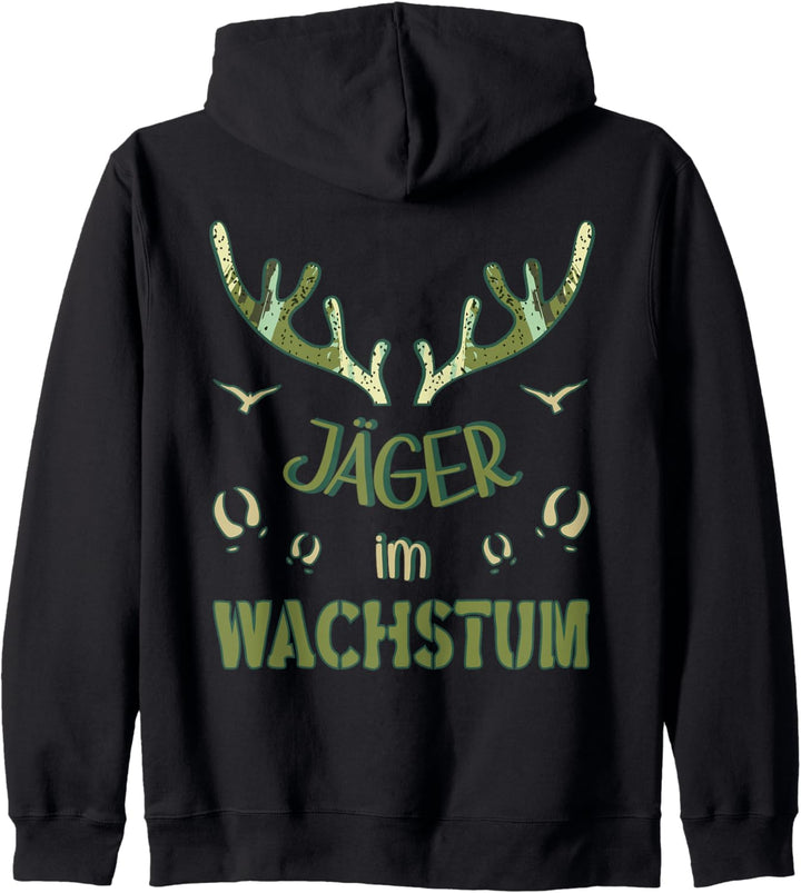 Jäger im Wachstum -Papas Jagdkamerad Jägersohn - Jagd Kinder Kapuzenjacke
