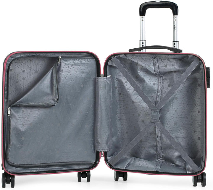 ITACA - Handgepäck Koffer Trolley - Reisekoffer Mit Rollen und Reisekoffer Hartschalenkoffer für Vie