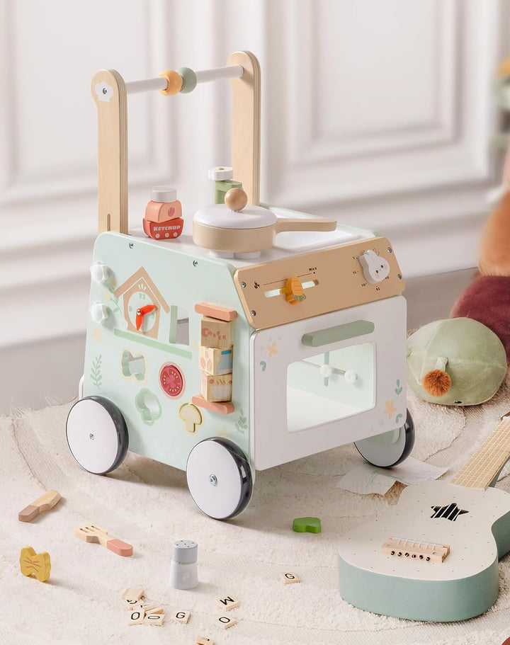 ROBOTIME Lauflernwagen aus Holz Schiebespielzeug WRP24