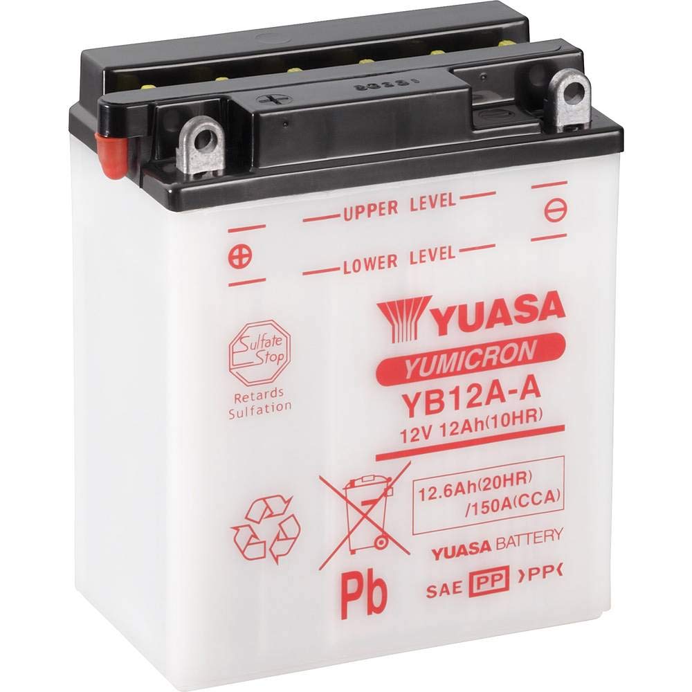YUASA BATTERIE YB12A-A offen ohne Saeure