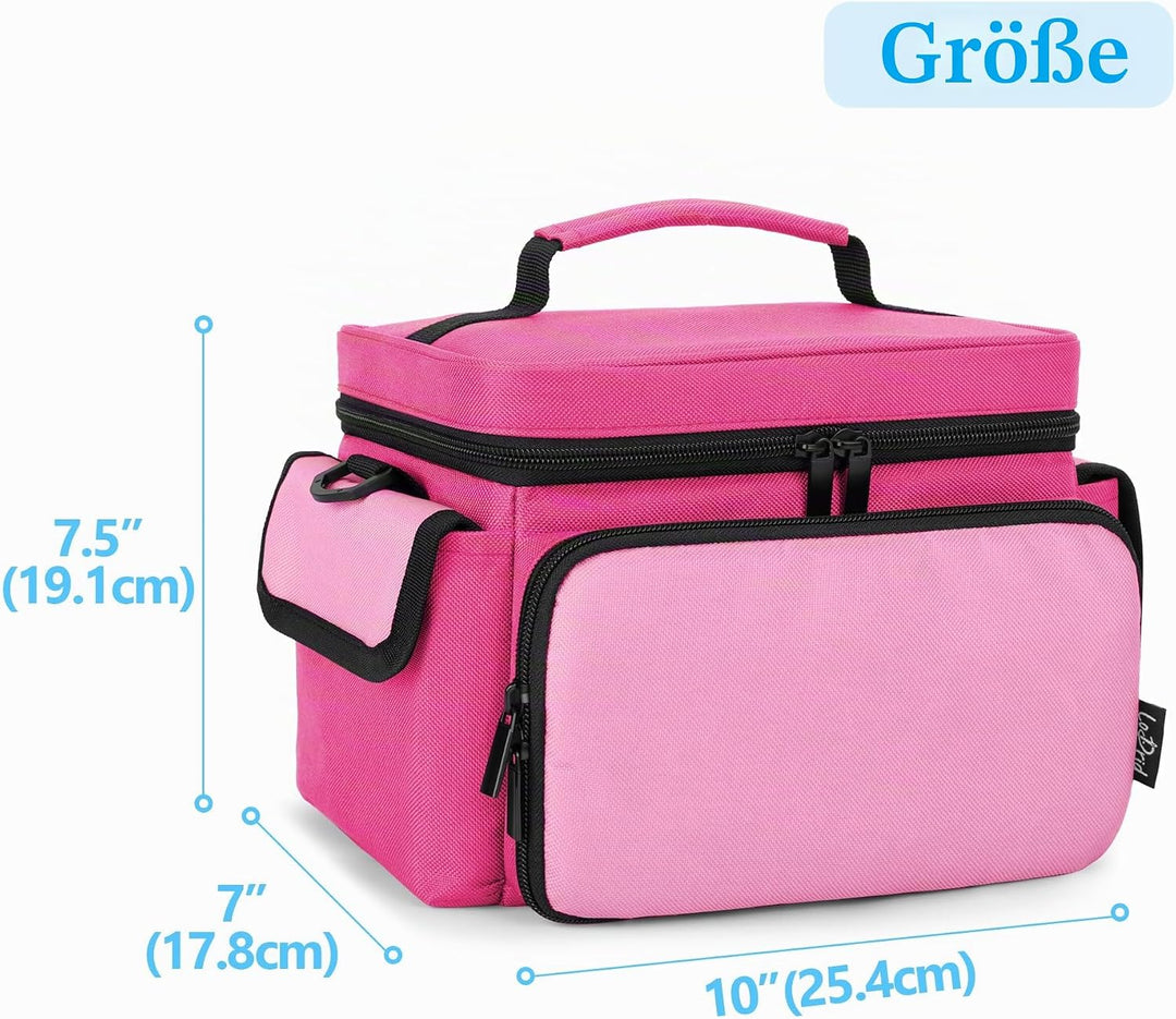 LoDrid Hülle kompatibel mit Toniebox, tragbare Tasche für Audioplayer Starter-Set mit Griff und Schu