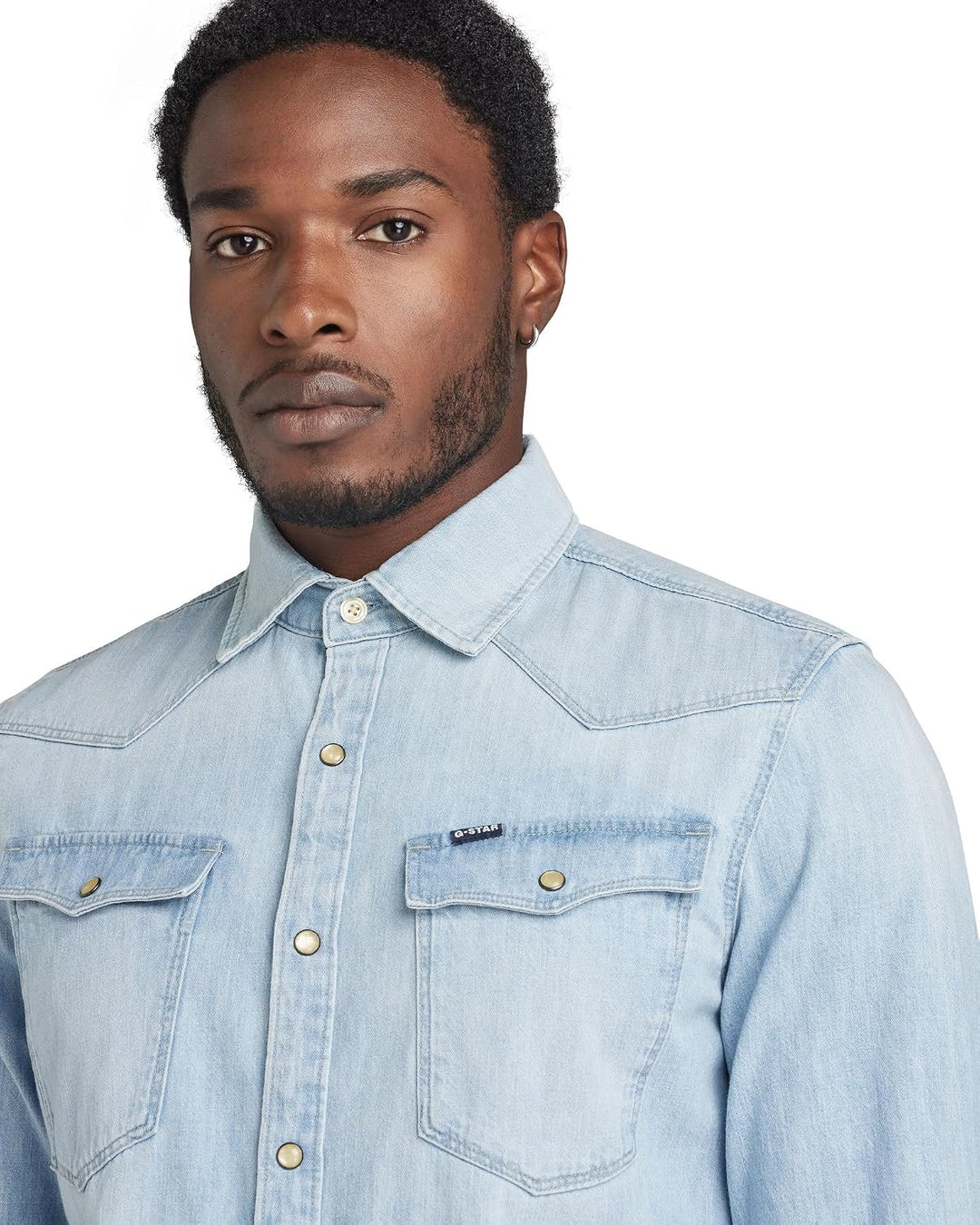 G-Star Herren Marine Slim Long Sleeve Shirt XXS Blau (Lt Aged D12697-d013-424), XXS Blau (Lt Aged D1
