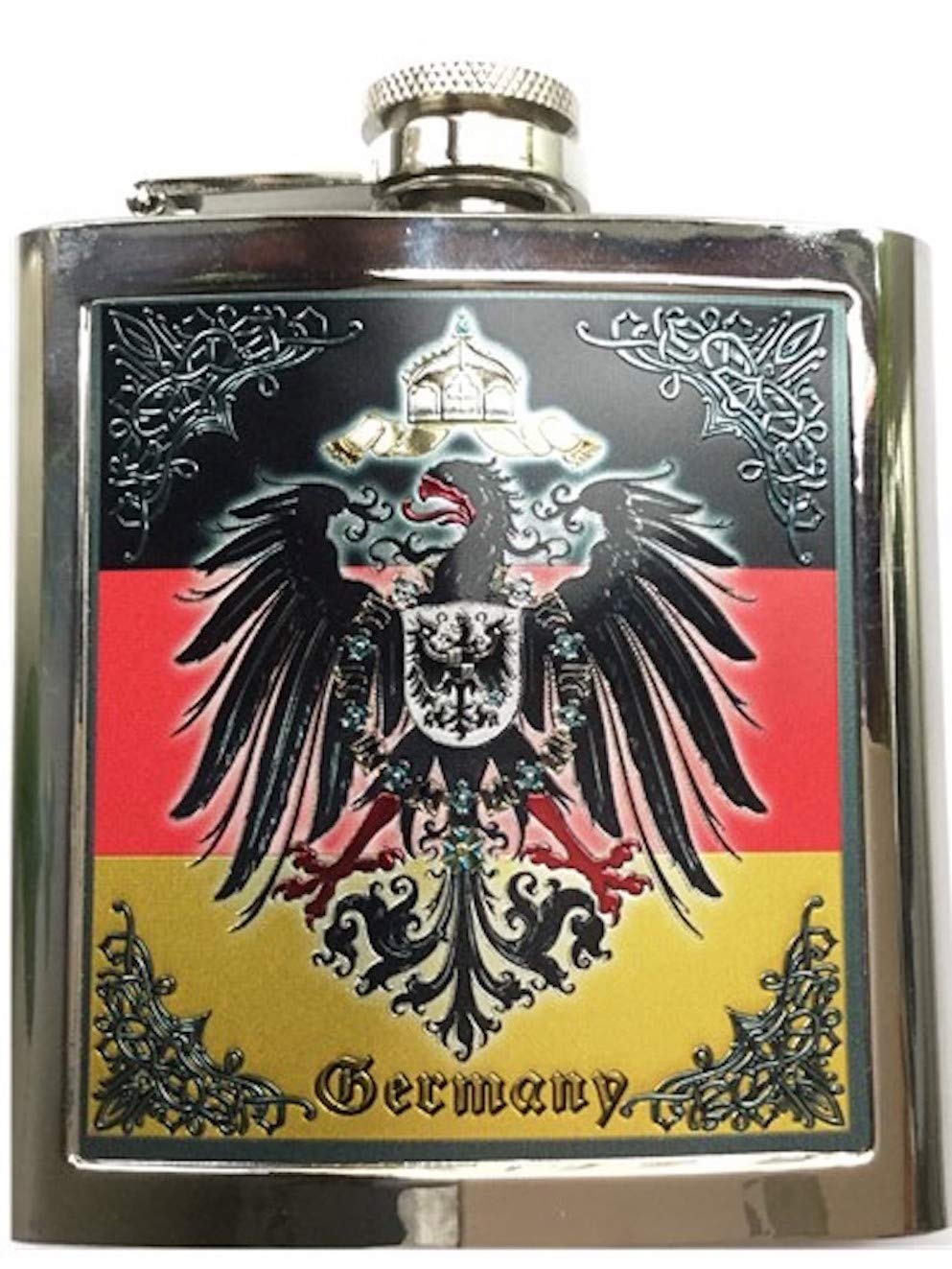 Flachmann Deutschland Germany Souvenir als Geschenk (Bunt), Bunt