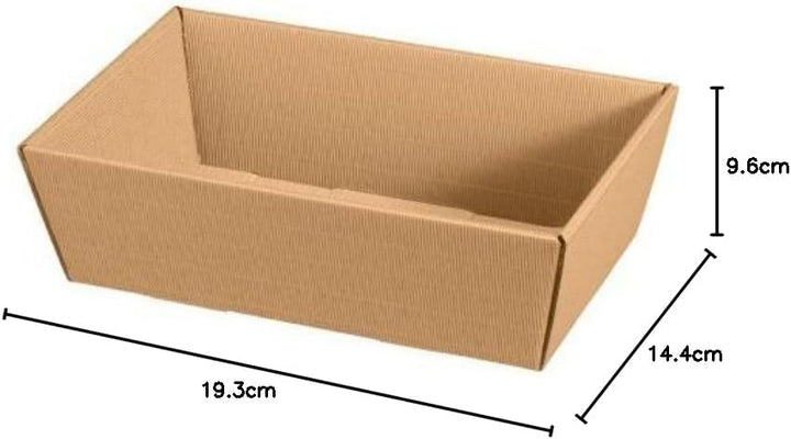 Weinkarton24.com 10 x Präsentkorb Classic Natur klein