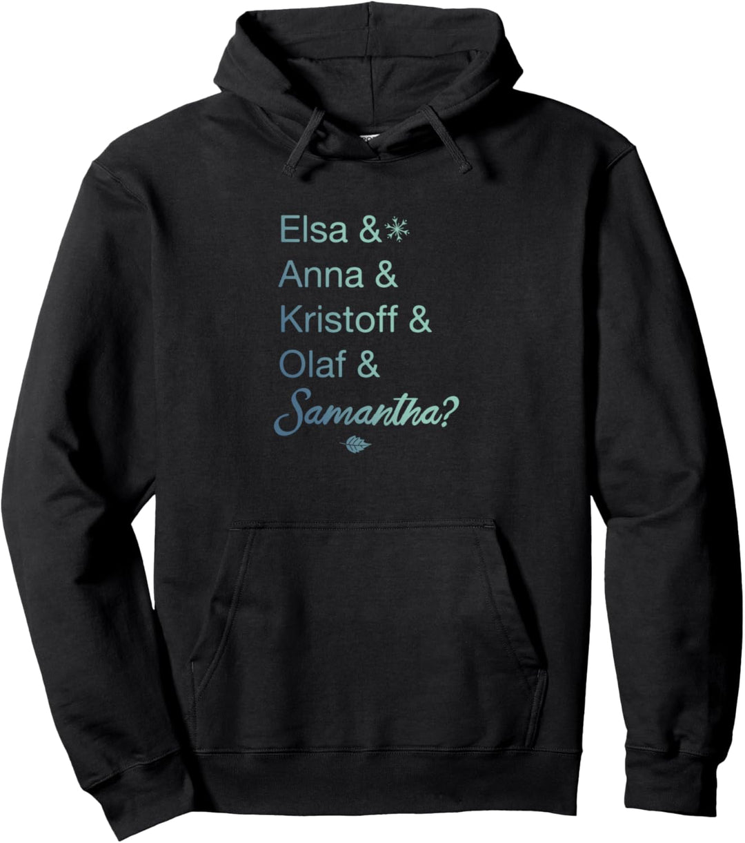 Disney Frozen 2 Character Name Stack & Samantha Pullover Hoodie