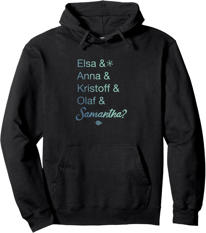 Disney Frozen 2 Character Name Stack & Samantha Pullover Hoodie