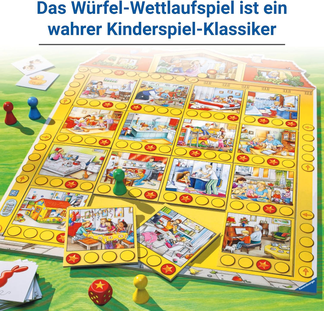 Ravensburger 21424 - Spielhaus - Kinderspielklassiker, spannende Bilderjagd für 2-4 Spieler ab 4 Jah