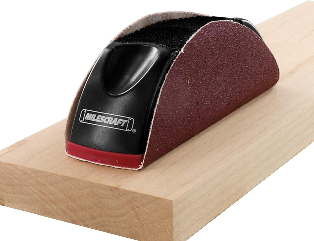 Milescraft 1620 Sand Plane – Handschleifblock/Handschleifer - Werkzeug mit Schleifpapier. 4 Schleifp