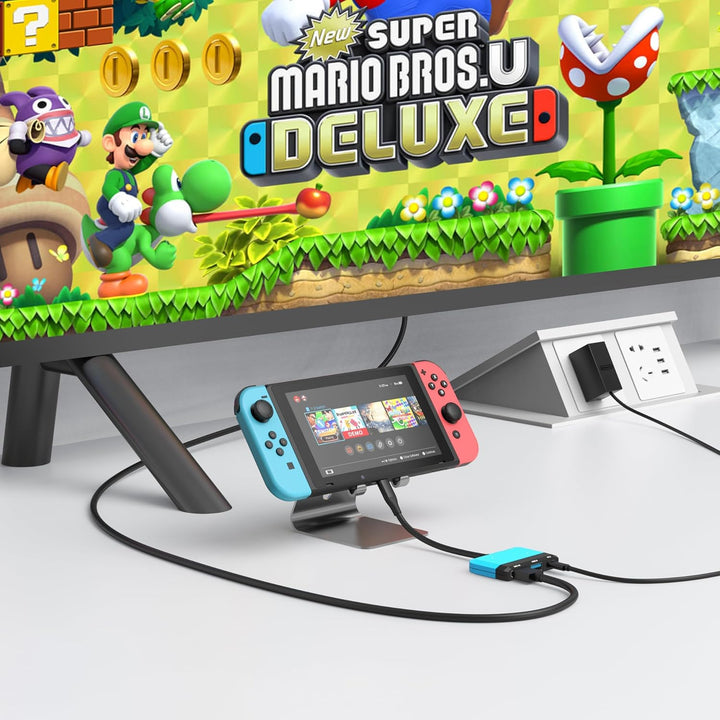 Switch TV Dock für Nintendo Switch/OLED, 3 in 1 Switch Portable Dock mit 4K HDMI, USB 3.0 Port, Type