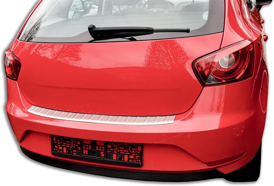 Ladekantenschutz Edelstahl MATT kompatibel für SEAT IBIZA 4trg | 2012-2017 | mit Abkantung | premium