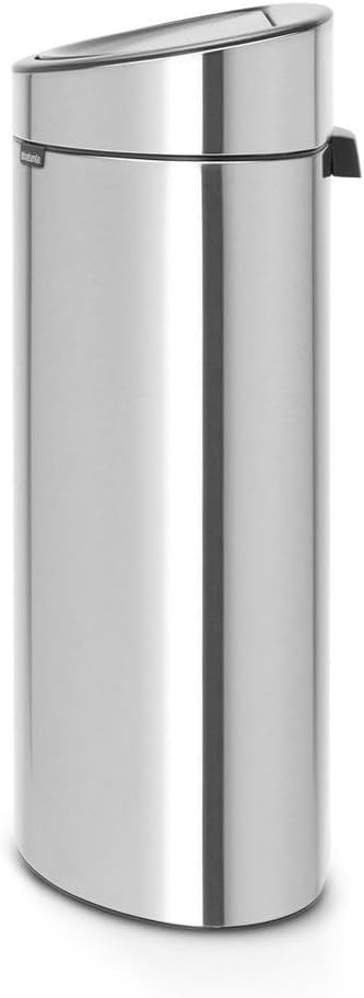 Brabantia 112867 Touch Bin New Recycle mit Zwei herausnehmbaren Kunststoffeinsätzen, Edelstahl, matt