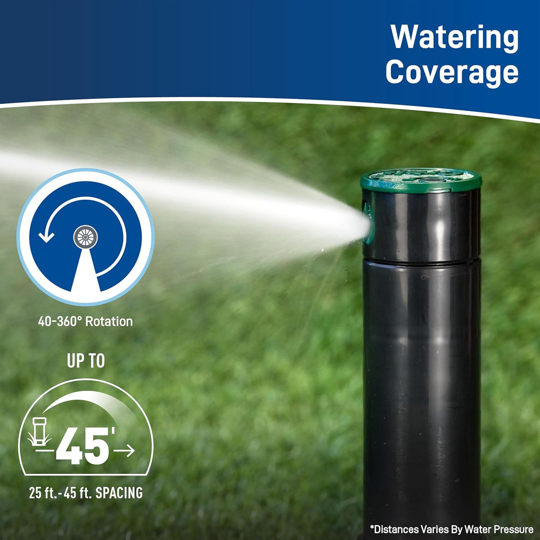 Orbit 55461 Voyager 4-Zoll verstellbar Pop-Up Drive Gear Rotor Sprinkler Spray Head, 2er Pack 1 Schw