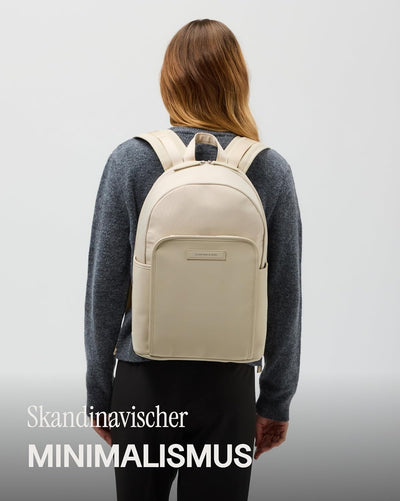 Kapten & Son Rucksack Aalborg in All Black oder Muted Clay | Unisex | Stylischer & Praktischer 12L R