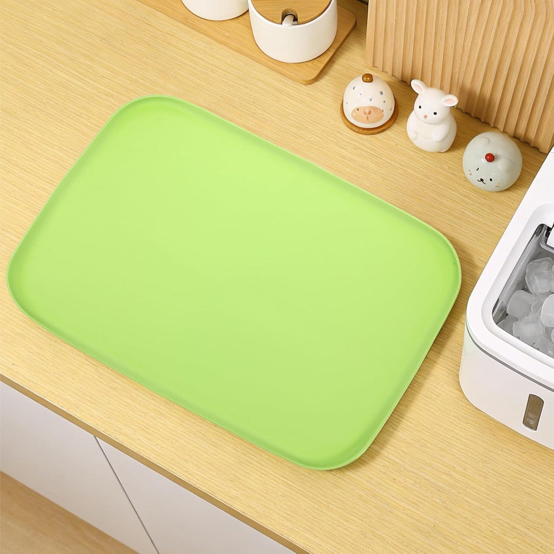 Angoily Eisbereiter Silikon Drip Tray für Arbeitsplatte, Grün