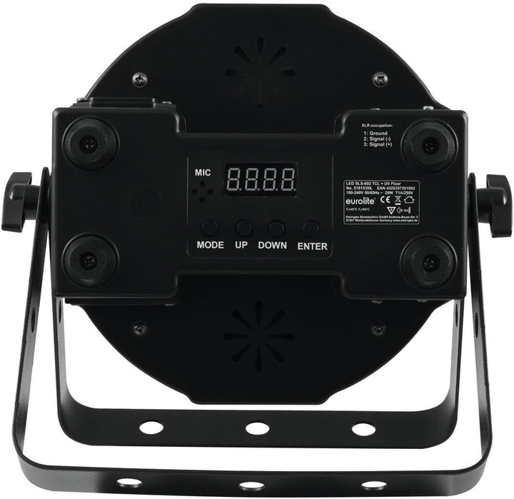 Eurolite LED SLS-603 TCL + UV Floor | Flacher Scheinwerfer mit 5 x 3-W-3in1-LED (RGB) & einer 3-W-UV