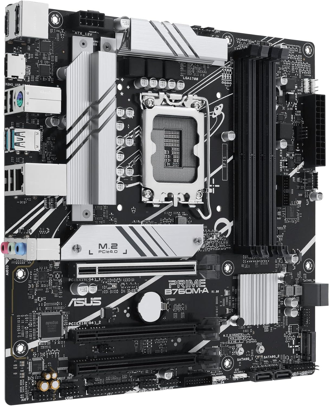 ASUS PRIME B760M-A-CSM Business Mainboard Sockel Intel LGA 1700 (Intel B760, mATX, DDR5 Speicher, 2x