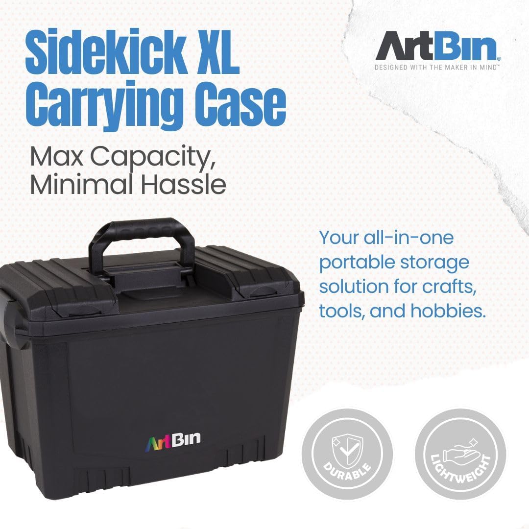 ArtBin 6917AB Sidekick XL-Tragetasche, tragbarer Kunst- und Handwerks-Organizer mit Griff, [1] Kunst