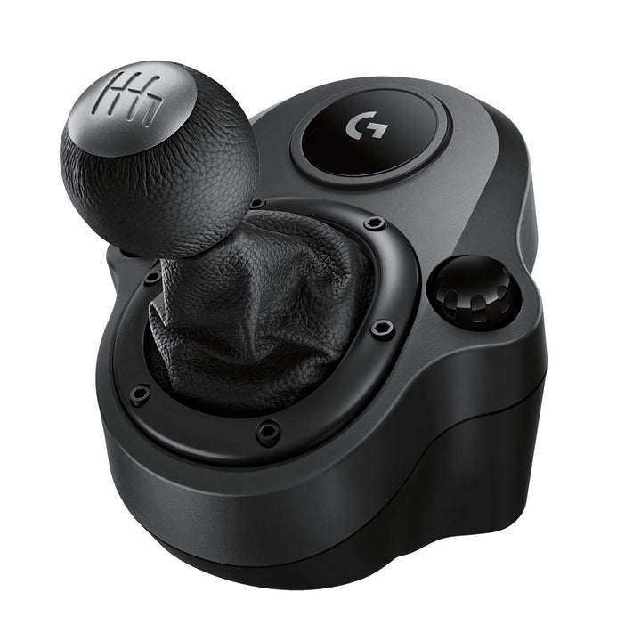 Logitech G Driving Force Schalthebel, 6 Gänge mit H-Schema, Schaltknauf aus Echtleder &amp; Stahl, Integ