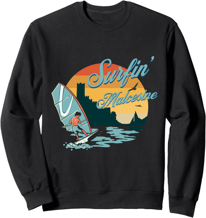 Surfen am Malcesine am Gardasee Sweatshirt