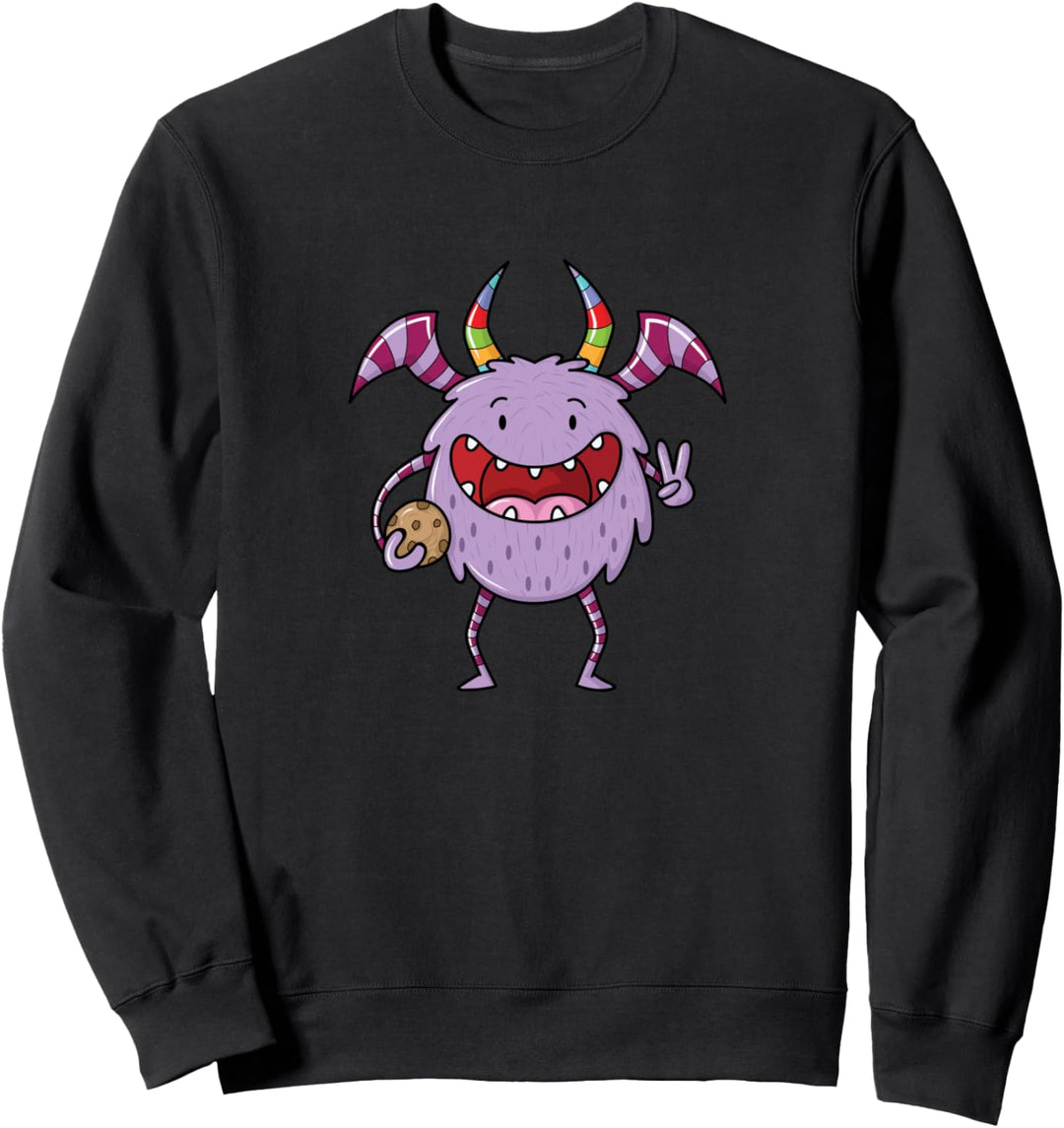 Monster mit Keks Sweatshirt