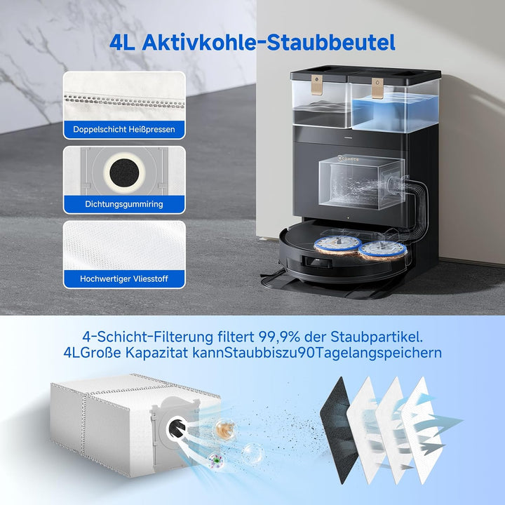 T50 Max Zubehör für Ecovacs Deebot, T50 Max Pro Omni/T50 Max Pro/T50 Max Pro Omni Gen2, Nicht für T5