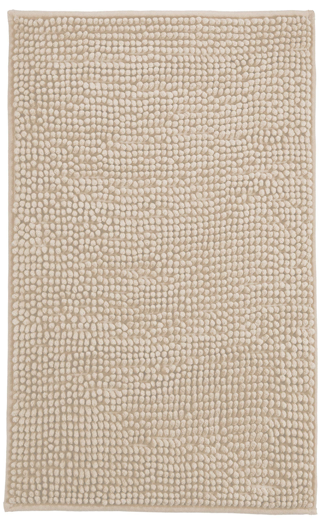 Brandsseller Moderne Chenille Badmatte Duschmatte Badeteppich im Shaggy Style (50x80 cm, Beige) 50x8