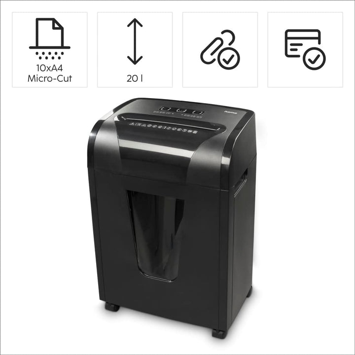 Hama Aktenvernichter Einzug Aktenvernichter professionell Home Office (Partikelschnitt, Schredder, e