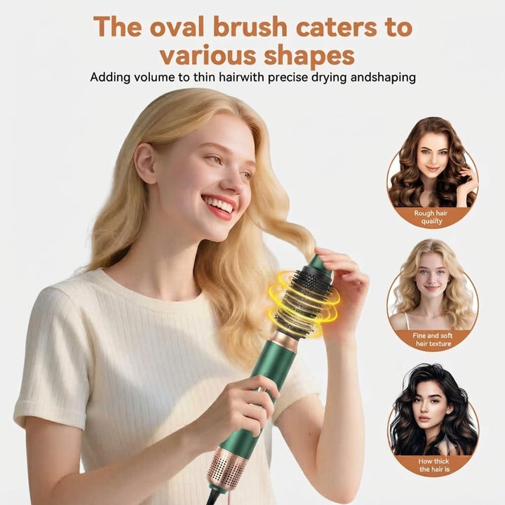 Airstyler 5 in 1 Hair Styler 1000W Warmluftbürste Set mit Auto Lockenstäbe,1000W Haartrockner Air br
