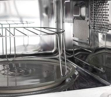 Kaiser EM 2510 Einbau Multifunktions Mikrowelle,Schwarz Glas,25L,Heissluft Grill,21 Funktionen,Mikro