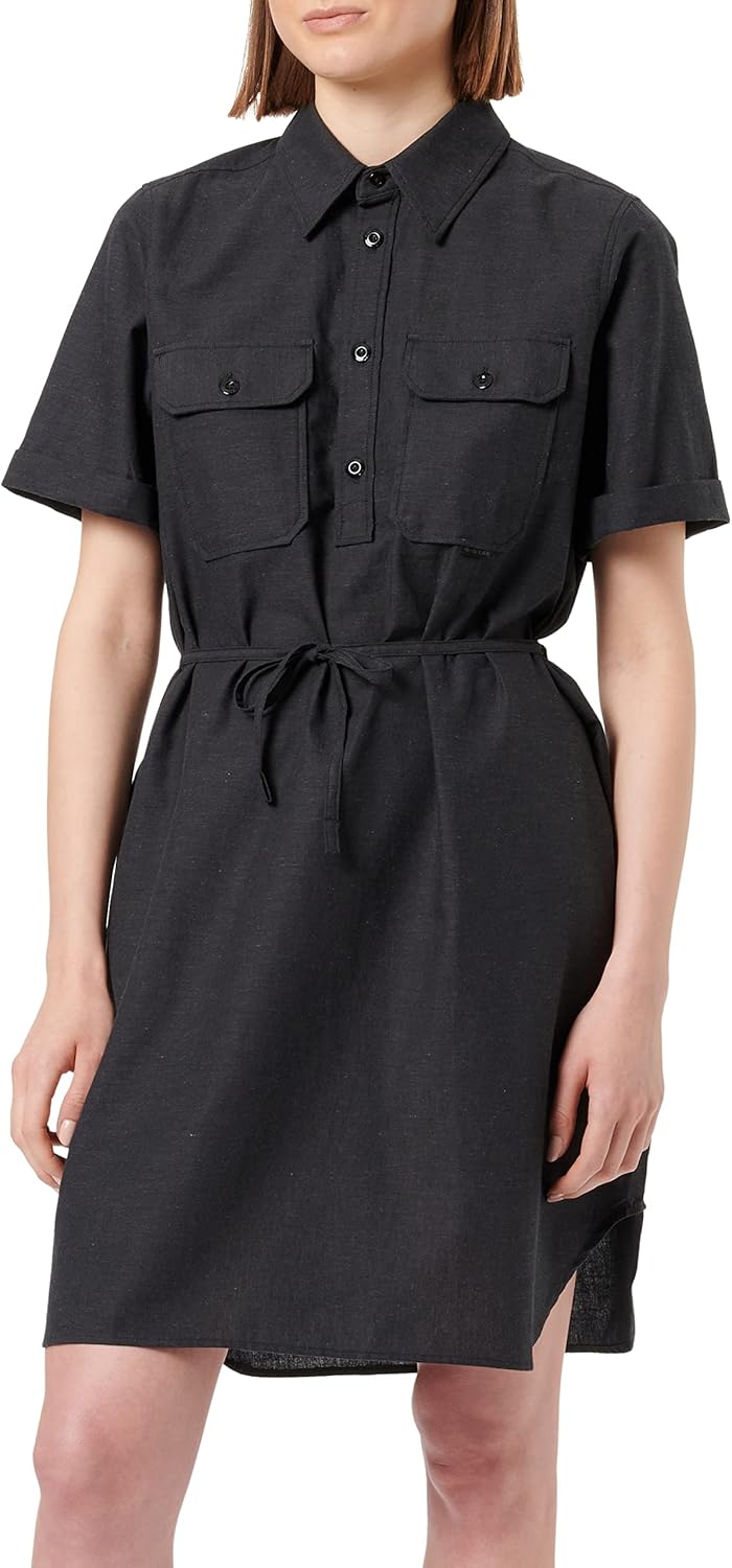 G-STAR Damen Millery Pockets Kleid Dresses, XXS Mehrfarben (Dk Black/Cloack D22858-d123-d568)