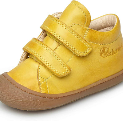 NATURINO Cocoon VL-Lauflernschuhe aus Leder 17 EU Gelb, 17 EU Gelb